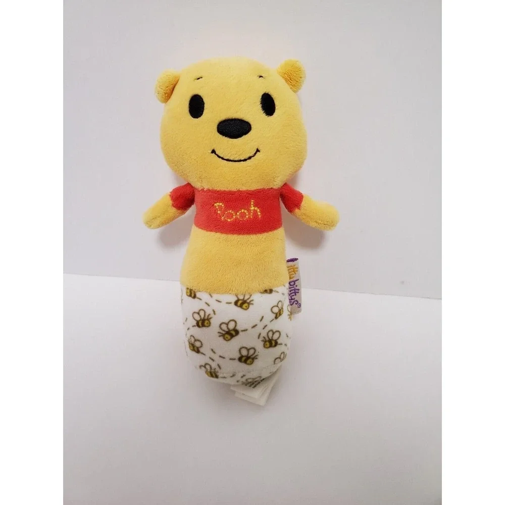 Hallmark Itty Bittys Disney‎ Winnie The Pooh Rattle Plush Stuffed Animal Toy Bee